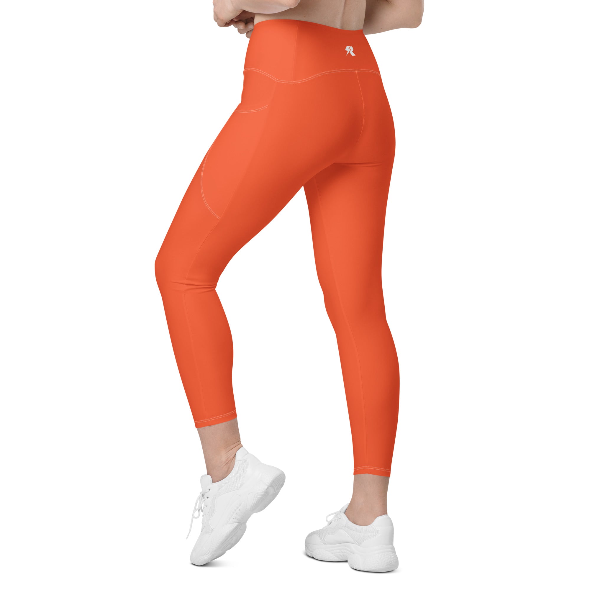 Burnt Orange Leggings with Pockets | All Sizes